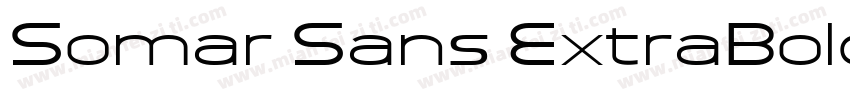 Somar Sans ExtraBold Expanded字体转换